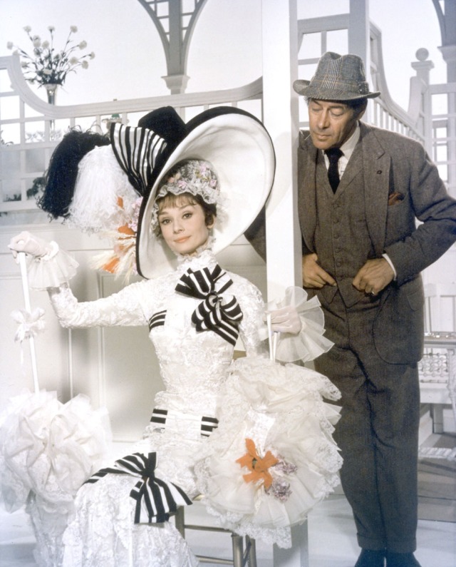 Audrey Hepburn and Rex Harrison as they appear in MY FAIR LADY, 1964.