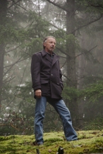The size medium sample on Rick Meredith (looking distinguished complete with a mysterious foggy backdrop!).