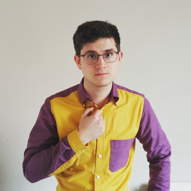 Color-blocked Fairfield Button-up